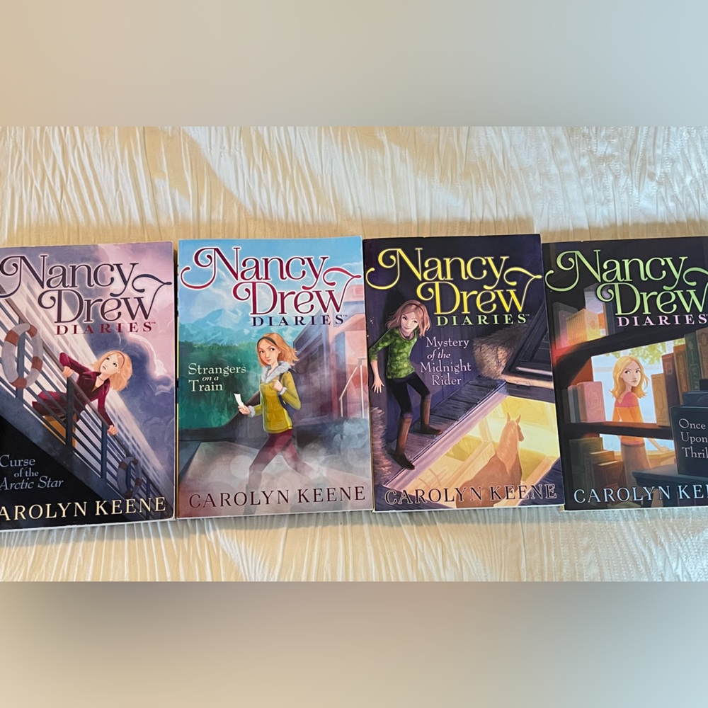 Nancy Drew Diaries Books paperback series 1-4 by Carolyn keene